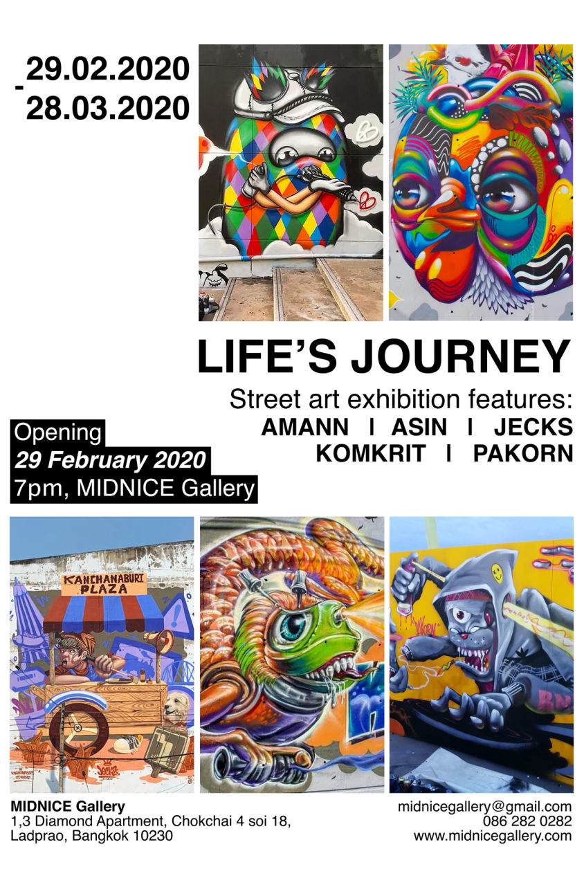 LIFE'S JOURNEY Street art exhibition
